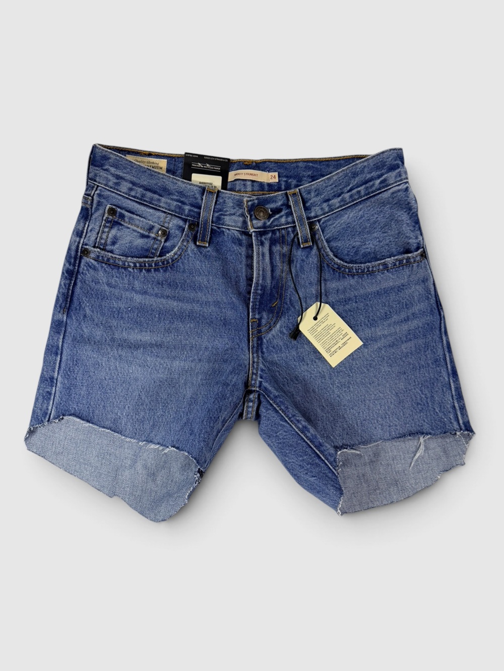 Levi's Premium Middy Straight Cutoff Jean Shorts 24